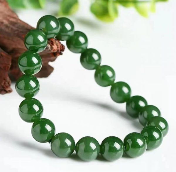 Jade beads bracelet-271 - Image 2
